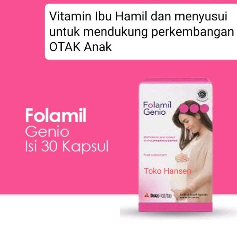 Jual Folamil Genio Dan Folamil Gold Isi 30 - Soft Capsules - Suplemen ...