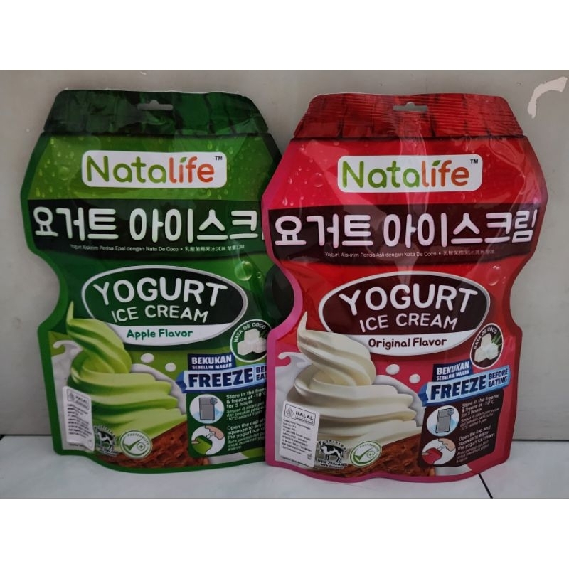 Jual 300ML Natalife Yogurt Ice Cream Original & Apple Flavour. Shopee