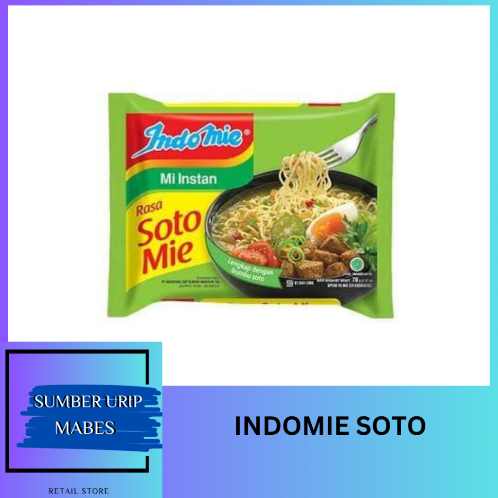 Jual INDOMIE MIE INSTANT RASA SOTO MIE 70 GR | Shopee Indonesia