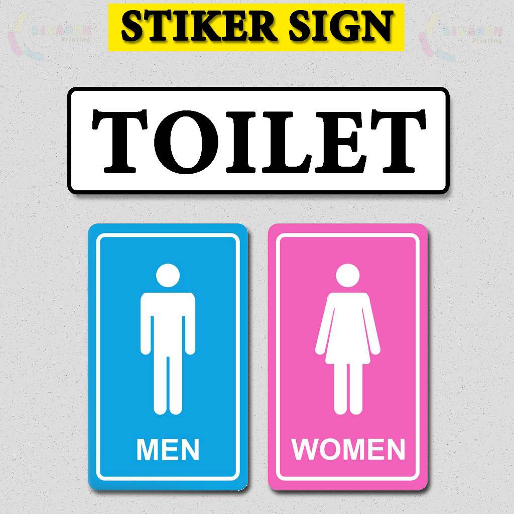 Jual Sign Label stiker Toilet/WC | Shopee Indonesia