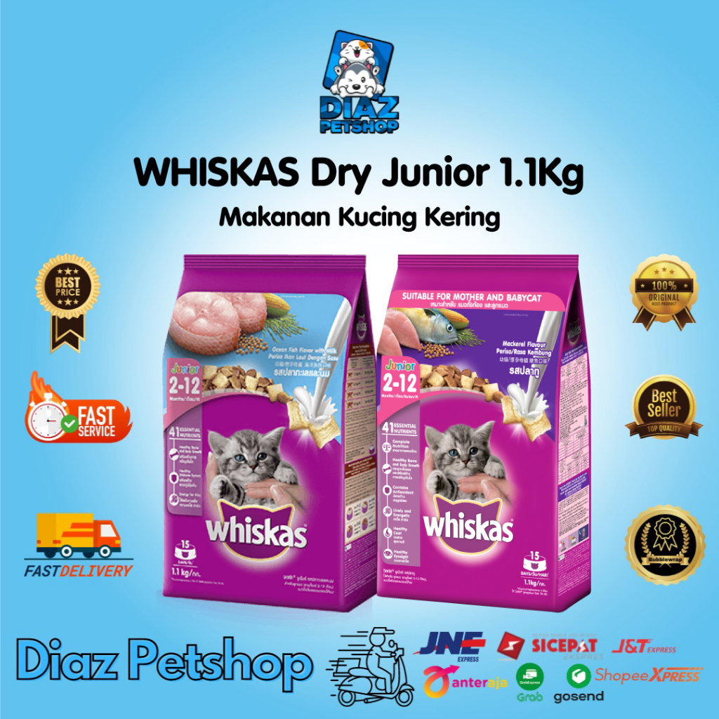 Jual WHISKAS JUNIOR 1,2KG ALL VARIAN Shopee Indonesia