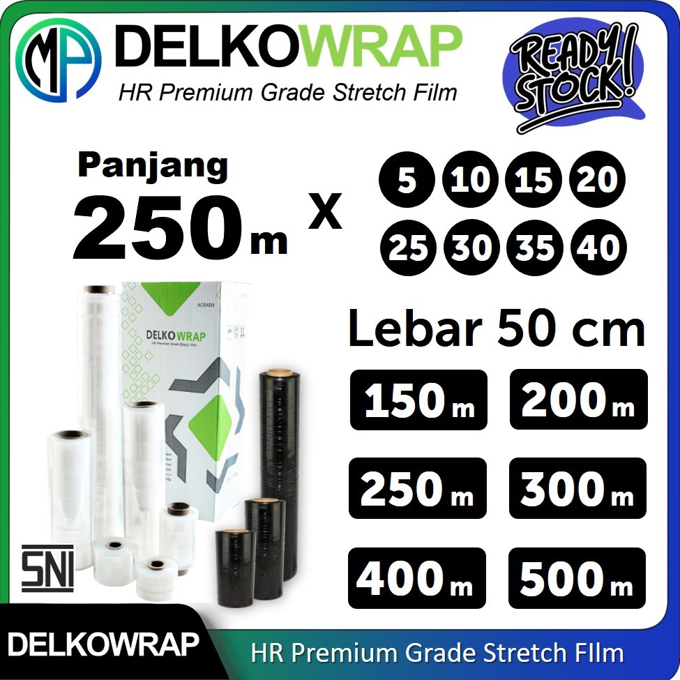 Jual Plastik Wrap Barang Stretch Film Panjang 150m / 200m / 250m / 300m