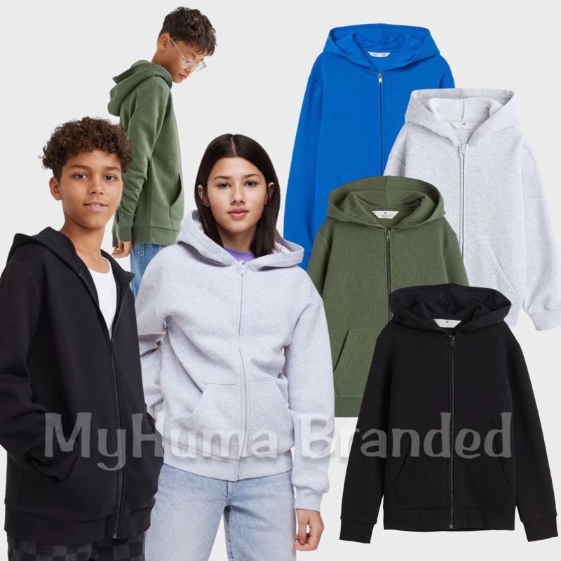 Jual Restock! Jaket Hoodie Anak Laki Laki Perempuan HM Shopee Indonesia