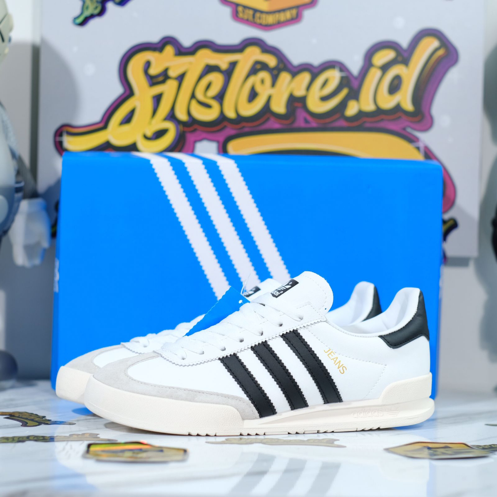 Jual Sepatu Adidas Jeans Valencia White Black Shopee Indonesia