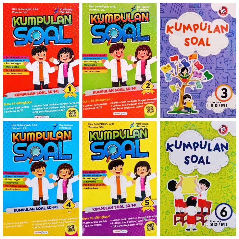 Jual BUKU KUMPULAN SOAL SD KELAS 1 2 3 4 5 6 SEMESTER 1 DAN 2 KURIKULUM ...