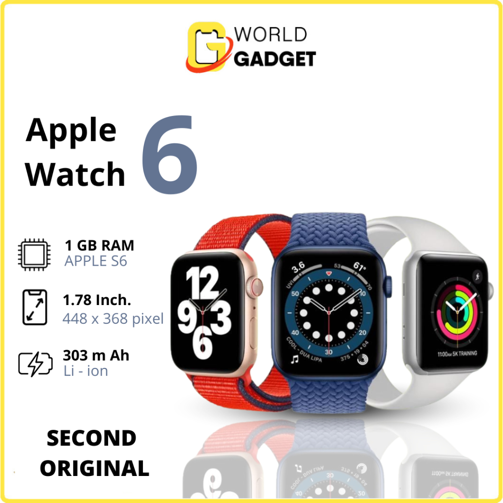 Jual iWatch Series 6 40mm Dan 44mm Mulus Second Like new | Shopee Indonesia