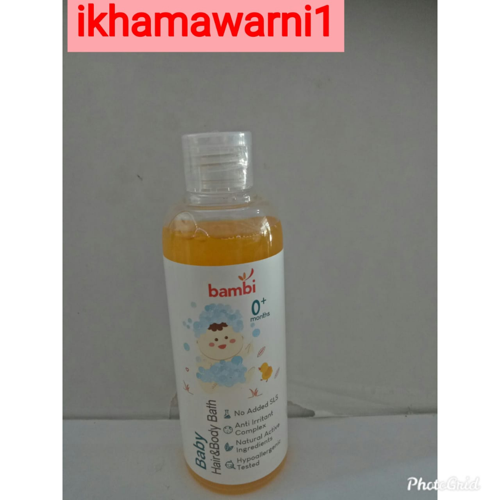 Jual Bambi Baby Hair & Body Bath 2 in 1 100 ml / 200 ml / 450 ml Sabun dan Shampoo Untuk Kulit