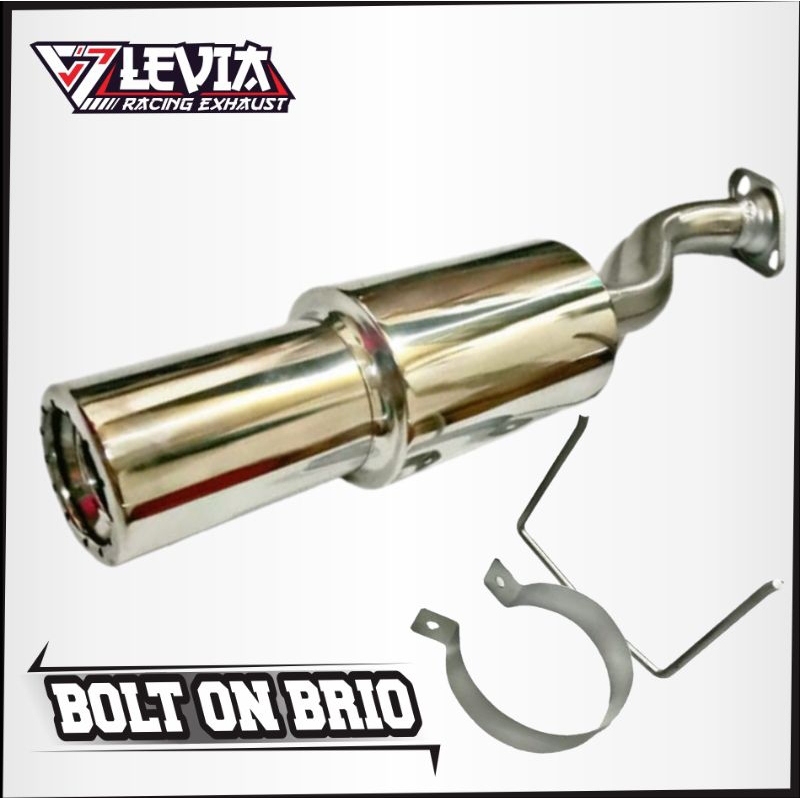 Jual Bolt On Brio Knalpot Mobil Hks Gronel Blue Full Stainless Shopee