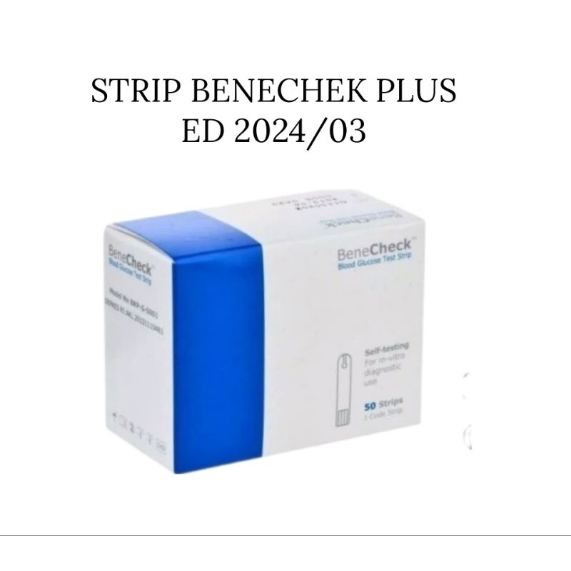 Jual BeneCheck PLUS Test Strip Gula Darah / Strip Benecheck Plus Glucose (Glukosa) | Shopee ...