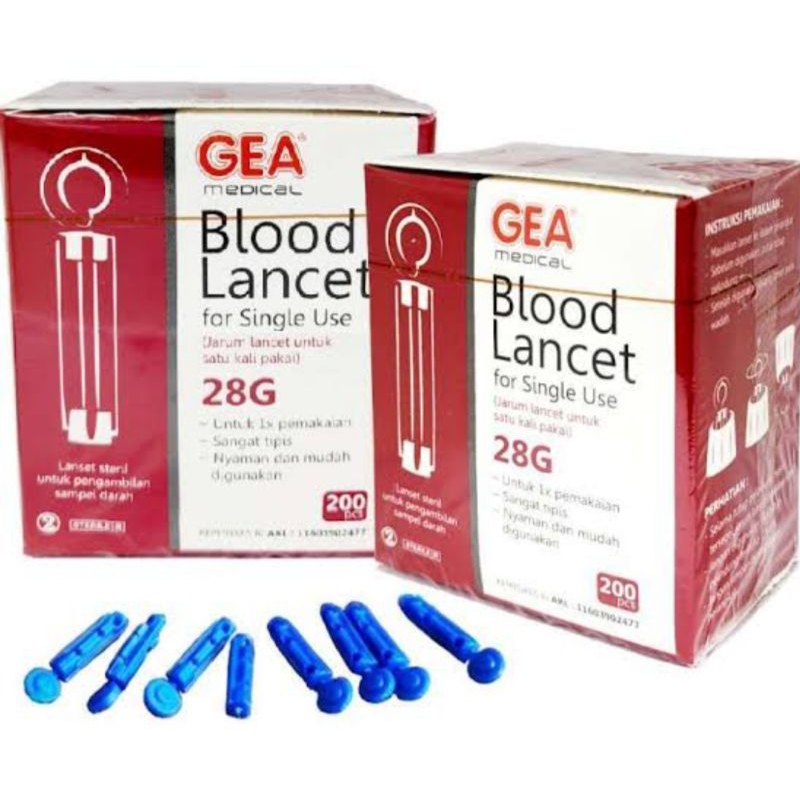 Jual Blood Lancet GEA Isi 200 pcs Shopee Indonesia