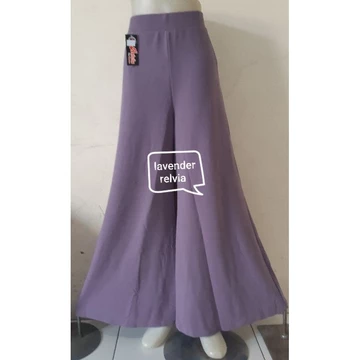 Relvia Kulot Bahan Waffel Kulit Jeruk Model Palazo.02