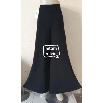 Relvia Kulot Bahan Waffel Kulit Jeruk Model Palazo.02