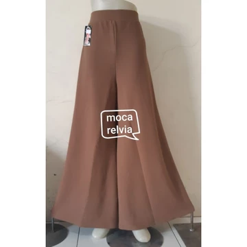 Relvia Kulot Bahan Waffel Kulit Jeruk Model Palazo.02
