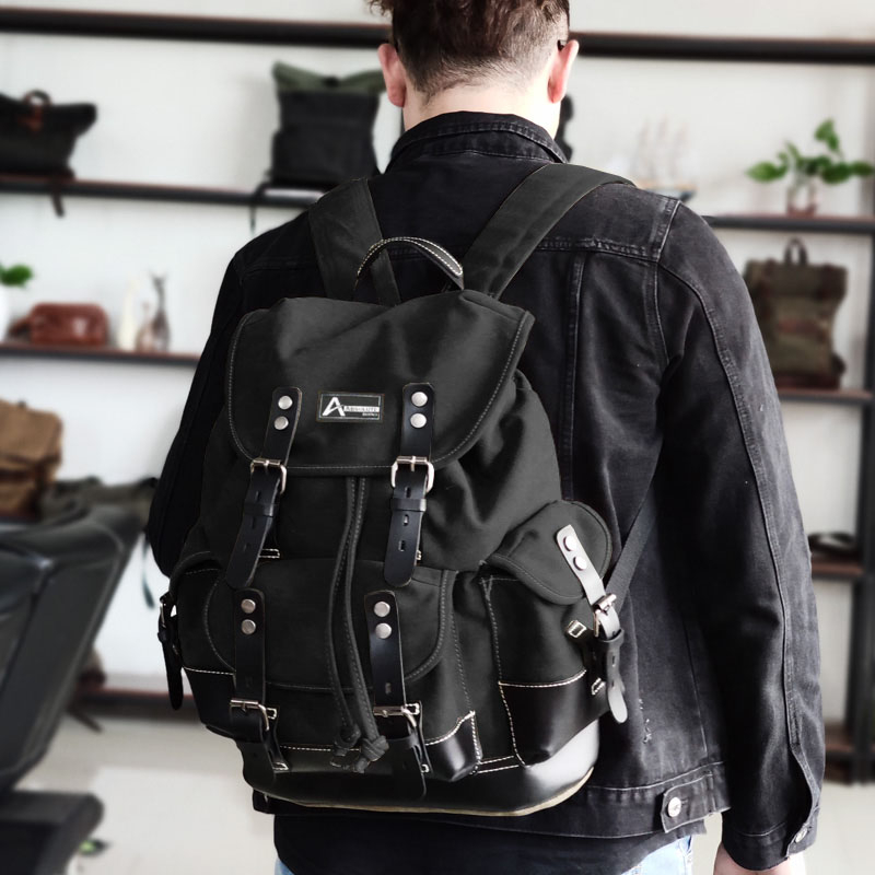 Jual ABSOLUTE Tas Ransel Unisex Kanvas Hitam 15.6 Inch - Tahan Lama ...