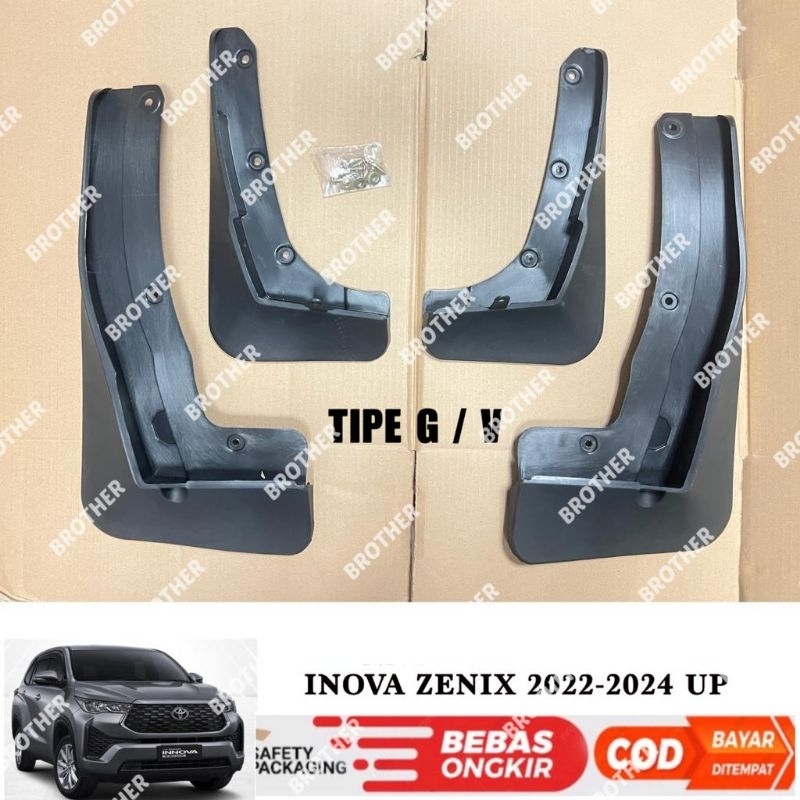 Jual Mud Guard Innova Zenix 2022 2023 2024 Tipe G V Non Bodykit Q Body ...