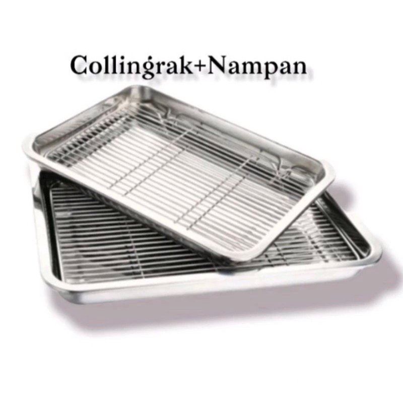 Jual Promo Nampan Stainless Cm X Cm Tirisan Baki Stainless Stell Baking Tray Nampan