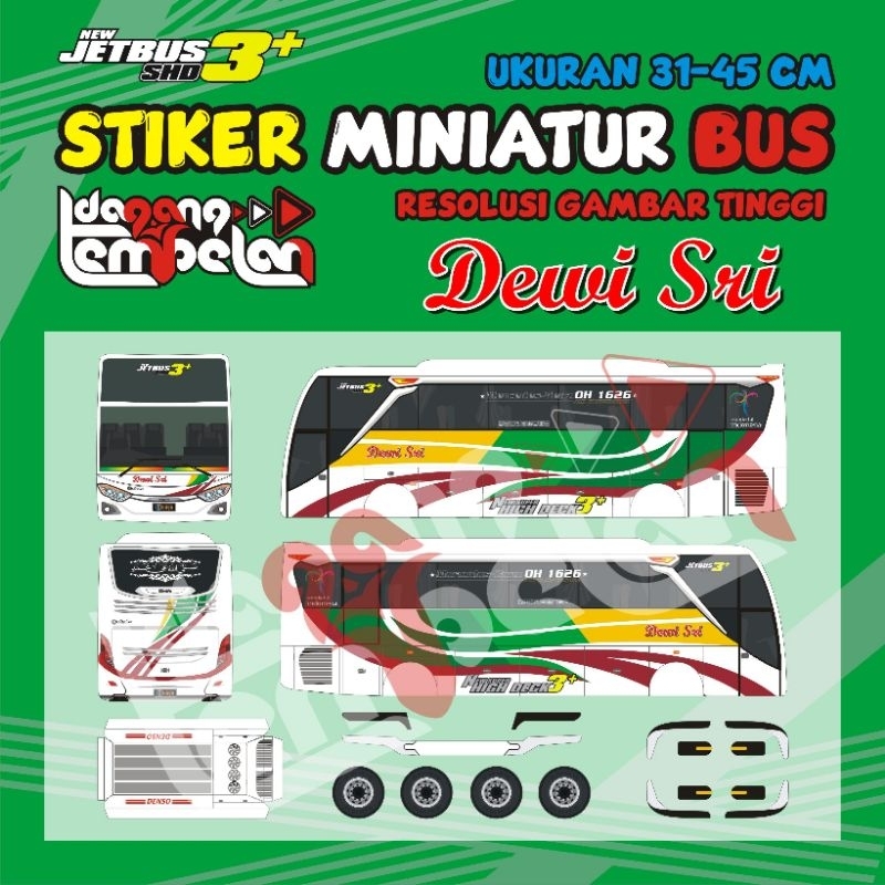 Jual Stiker Miniatur Bus Dewi Sri Shopee Indonesia