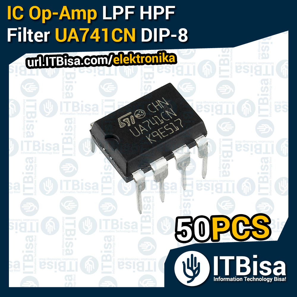 Jual ITBisa - IC UA741CN / LM741 Op-Amp DIP-8 8 Pin | Penguat ...