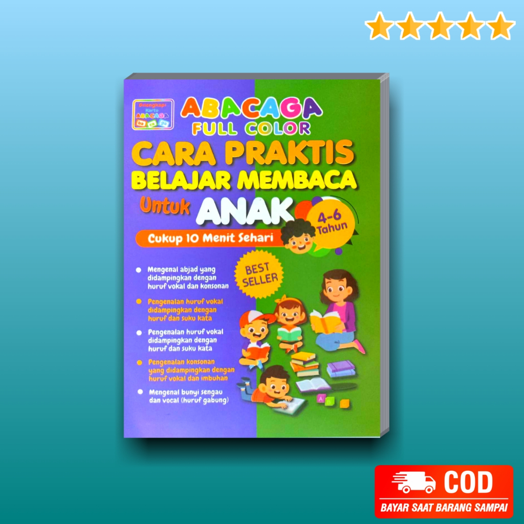 Jual Buku Abacaga / Cara Praktis Belajar Membaca Untuk Anak 4-6thn ...