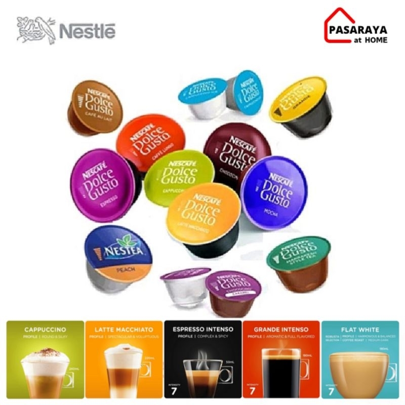 Jual NESCAFE DOLCE GUSTO | Espreso Intenso | Flat White | Grande ...