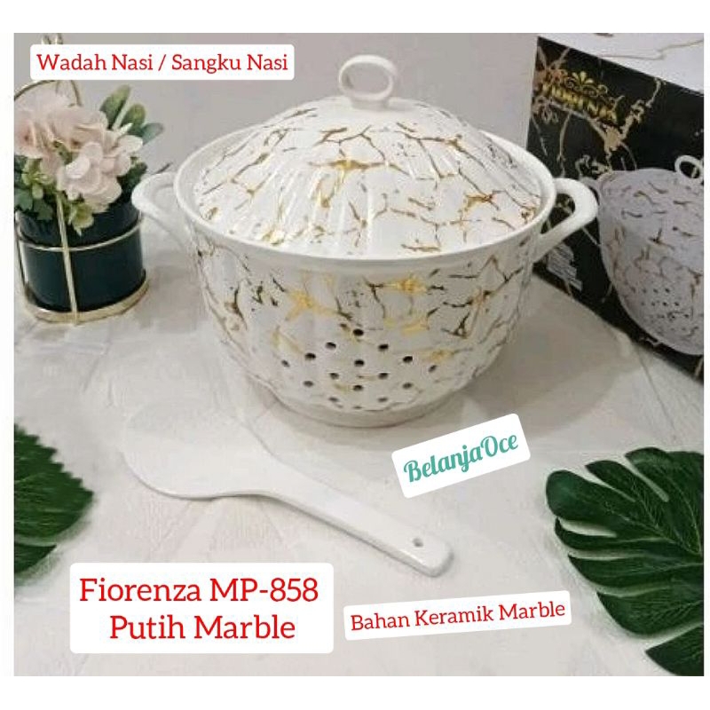 Jual Tempat Nasi Fiorenza Keramik Marble Sangku Nasi Keramik Shopee