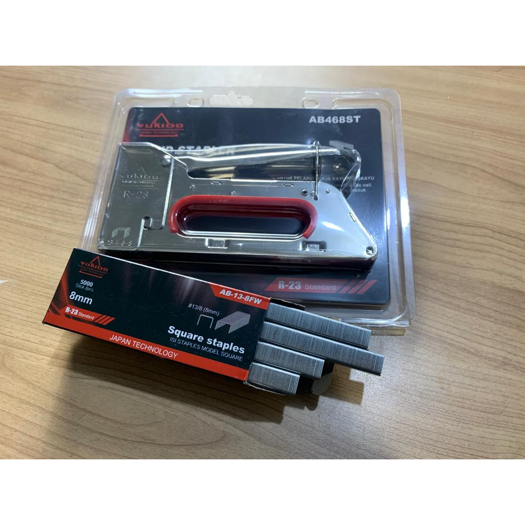 Jual Bisa Cod !!! Paket Staples Tembak Gun Tacker + Isi atau Refil 13/8