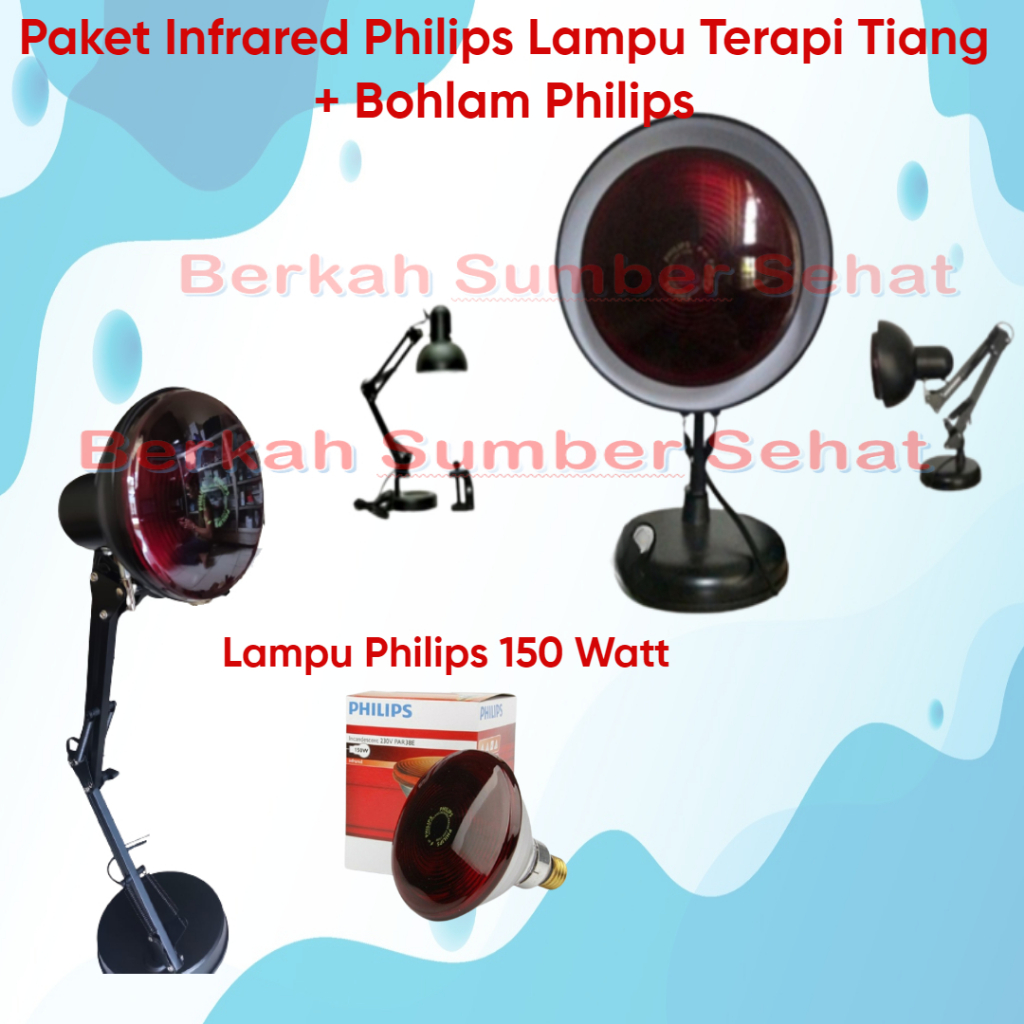 Jual Paket Infrared Philips Lampu Terapi Tiang + Bohlam Philips ...