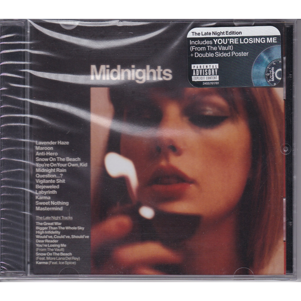 Jual Cd Taylor Swift Midnights The Late Night Edition Shopee Indonesia 4662