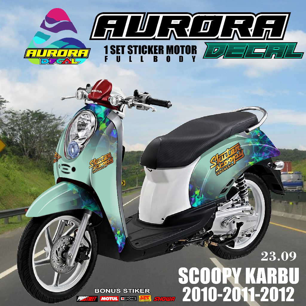 Jual COD Dekal Sticker Stiker Striping scoopy SCOOPY KARBU TERBARU FULL ...