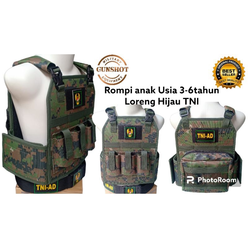 Jual Rompi Anak Para Raider TNI usia 3-6tahun | Shopee Indonesia