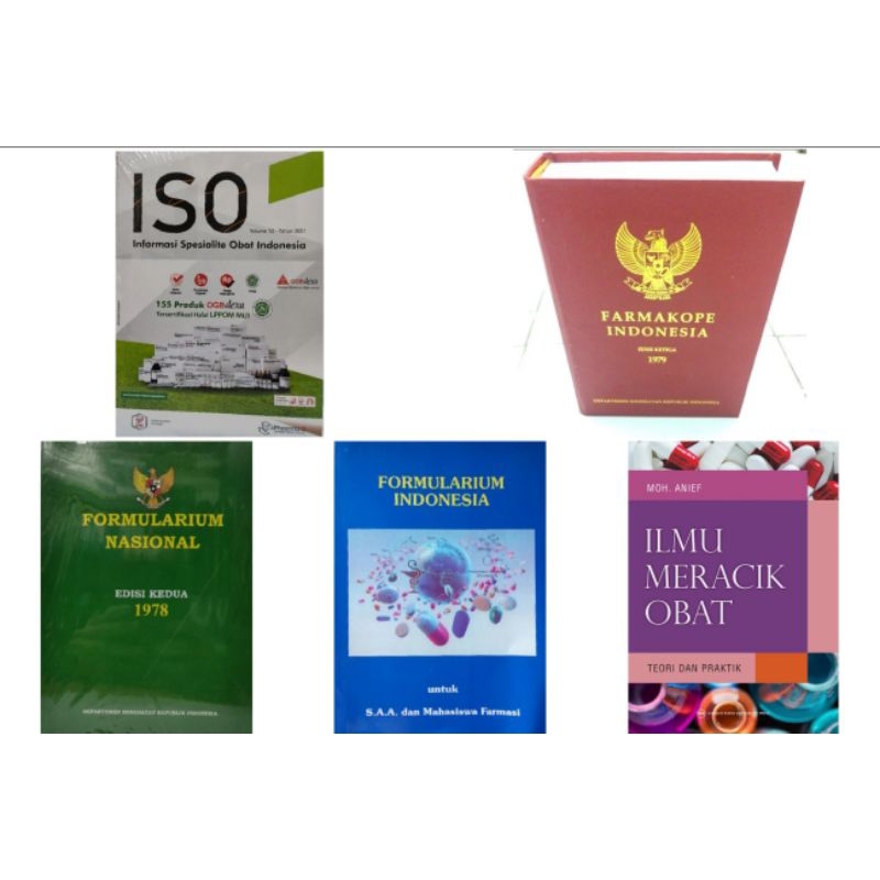 Jual Buku Farmasi, Formularium, ISO, Ilmu Meracik Obat, Farmakope Edisi ...