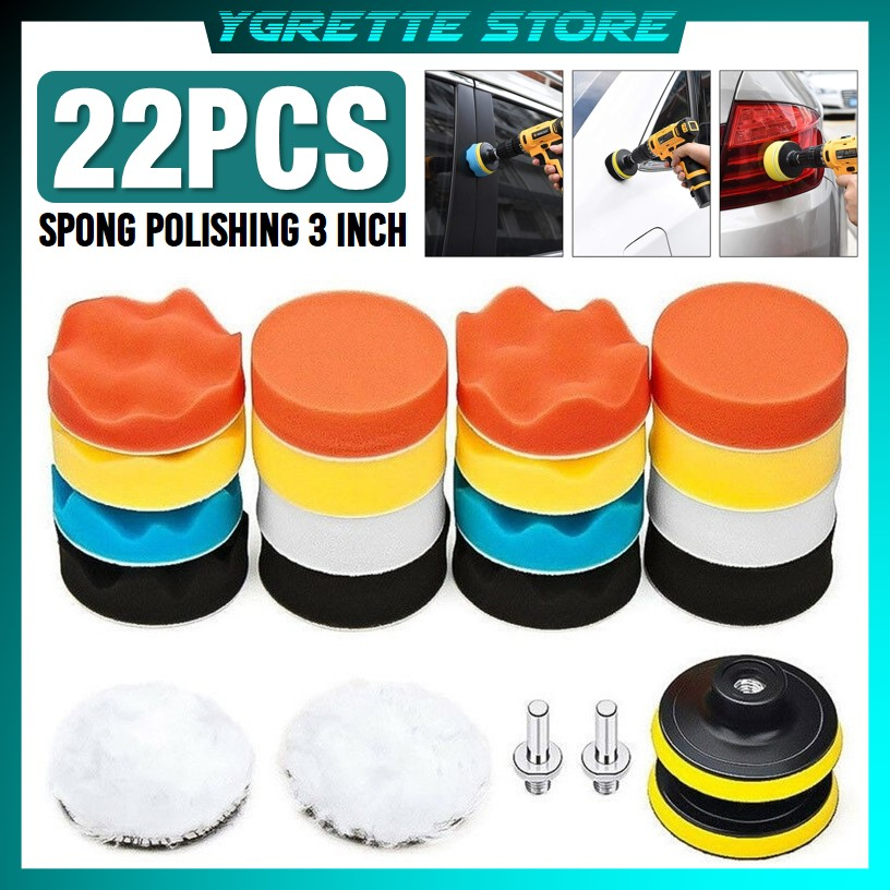 Jual Ygrette Paket Pcs Busa Poles Polishing Sponge Spons Perawatan Body Mobil Motor