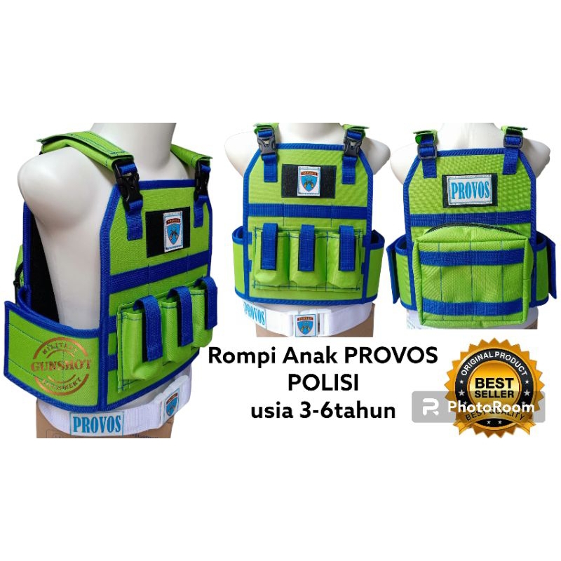 Jual Rompi anak Propesi Kostum TNI POLISI BRIMOB Rompi Anak TK PAUD SD ...