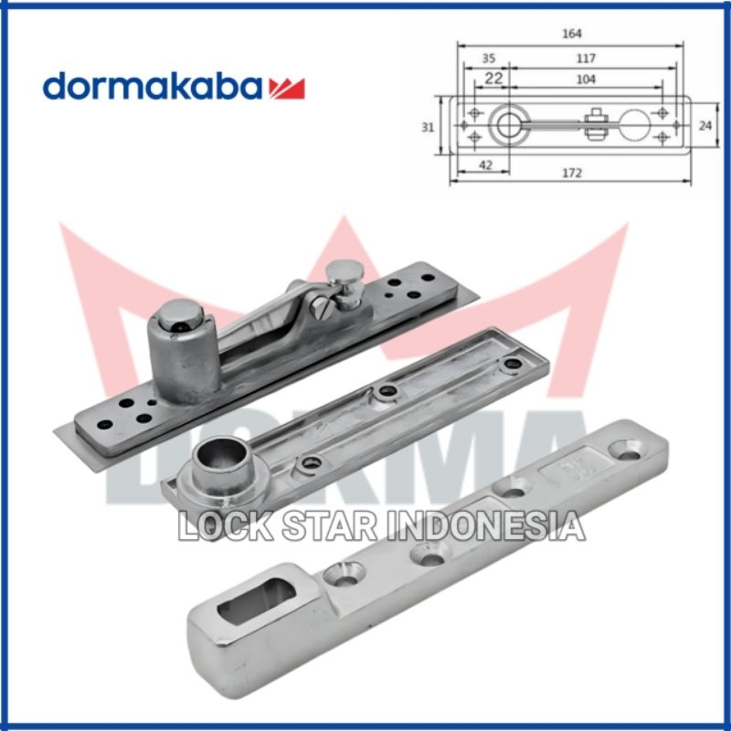 Jual Engsel Pivot Pintu Dorma Bts 84 Stang Floor Hinge Dormakaba Atas
