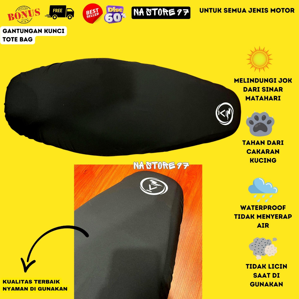 Jual Cover seat / Sarung Jok Motor Anti kucing & Air Akna Max