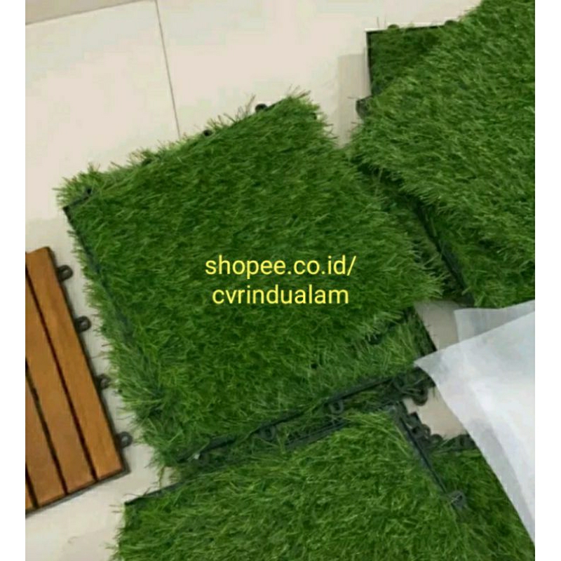 Jual Decking tile/lantai rumput bongkar pasang 30 x 30 cm | Shopee ...