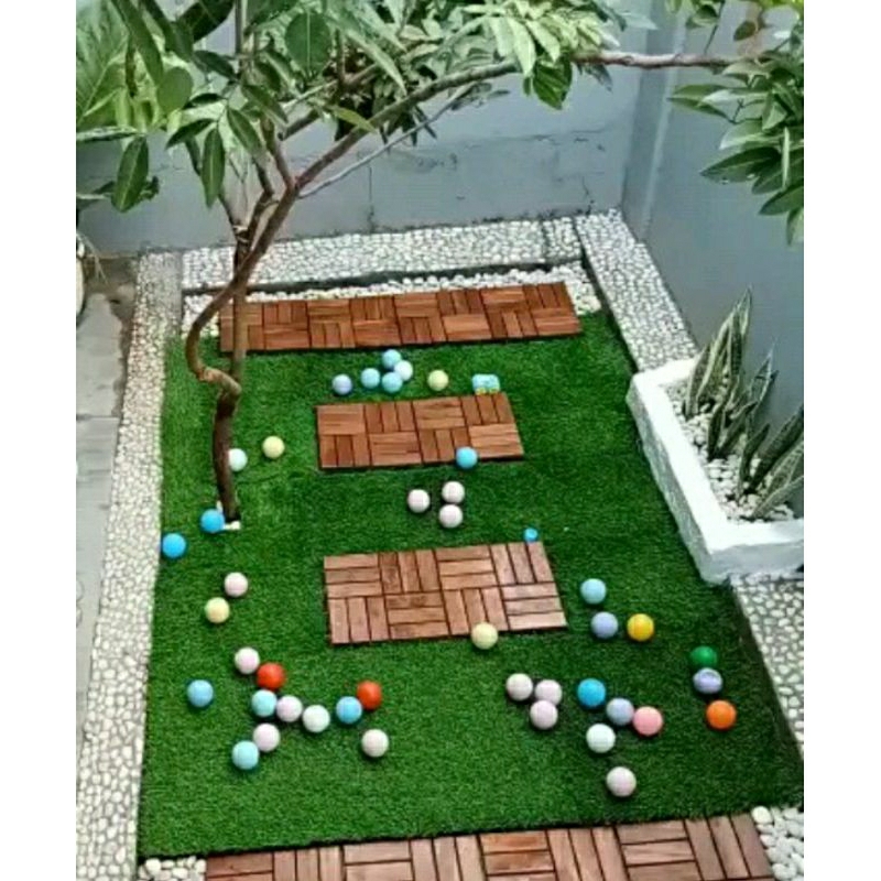 Jual Decking tile/lantai rumput bongkar pasang 28 x 28 cm | Shopee ...
