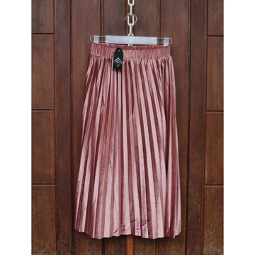 Rok Plisket Bludru Velvet 7 8 Premium All Size