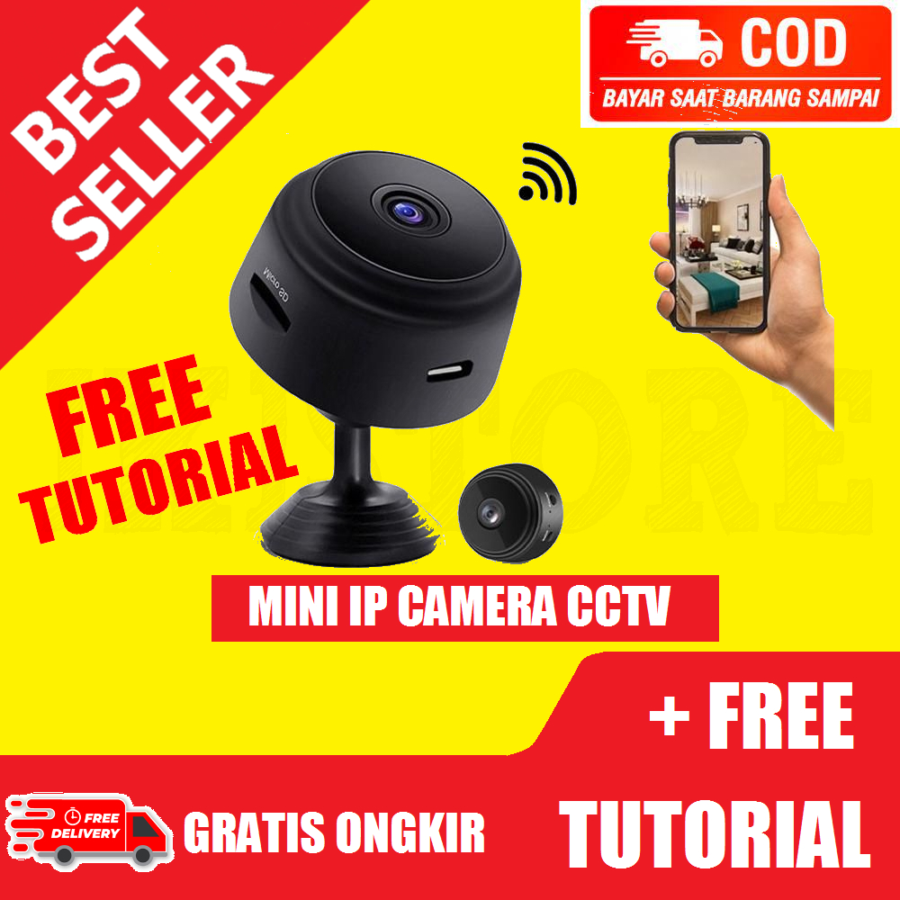 Jual Mini WiFi IP Camera CCTV 1080P Wide Angle Nightvision Magnetic ...