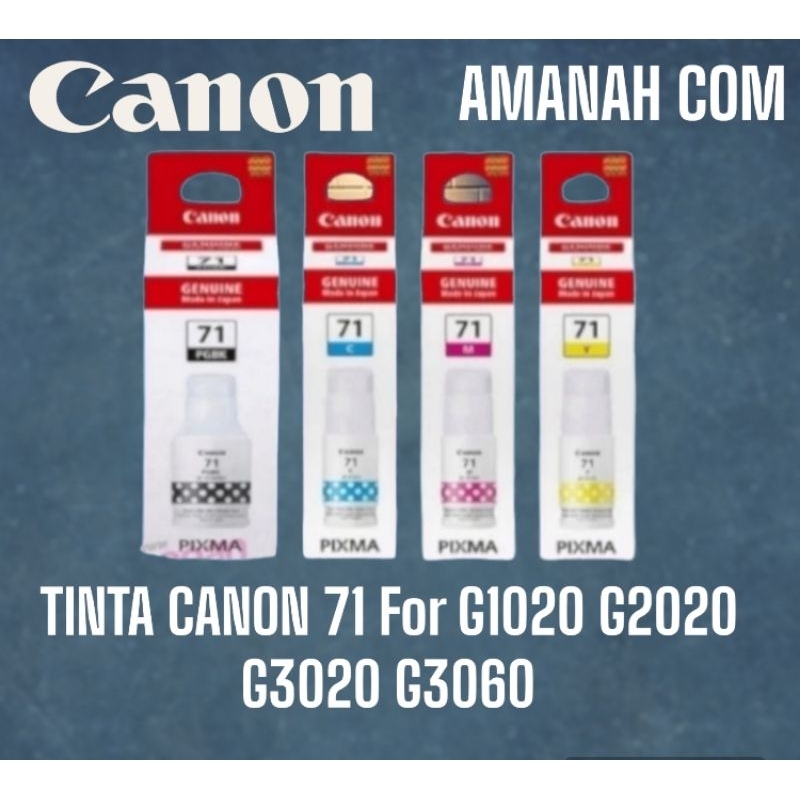 Jual PAKET 1 SET TINTA CANON PIXMA GI-71 ORIGINAL PREMIUM NEW FOR ...