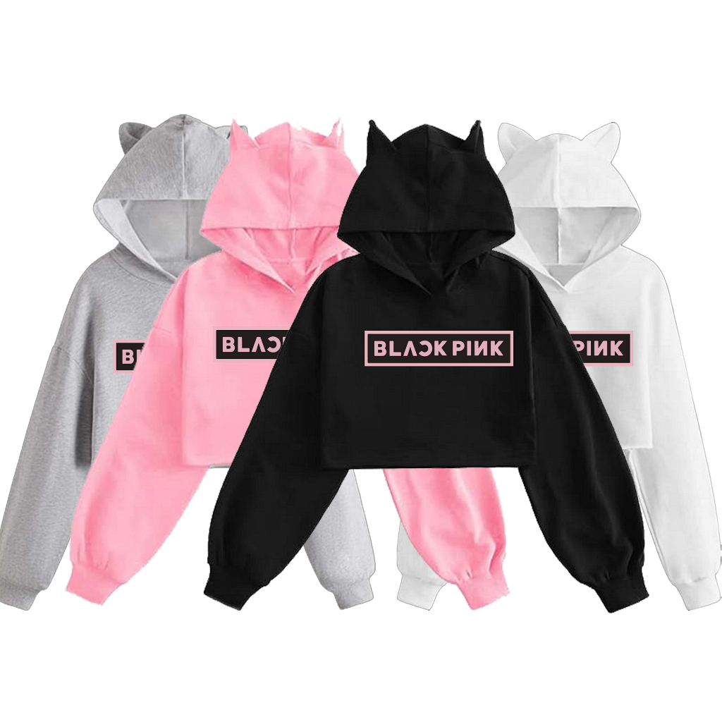 Jual BIGGIEKIDS Blackpink Sweater Basic Crop Top Anak Perempuan Cewek Untuk Umur 3 12 Tahun Gaya Korea Kece Shopee Indonesia