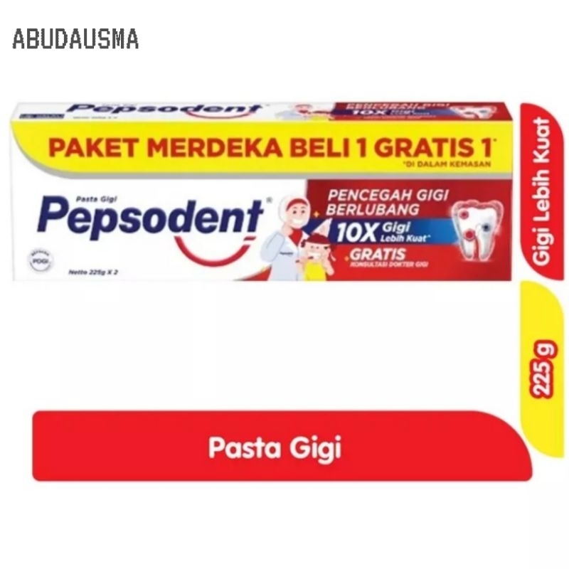 Jual Pepsodent 225gr Isi 2 Lebih Hemat 50 Beli 1 Gratis 1