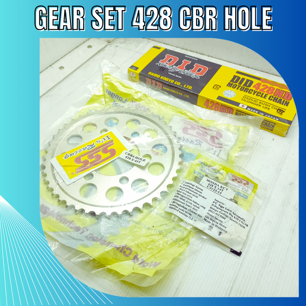 Jual GIR SET CBR 150R GEAR SET CBR HOLE LUBANG 6 CBR LUBANG 6 HONDACBR