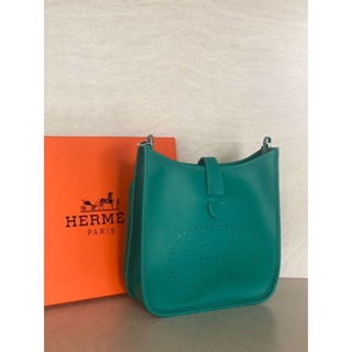 tas sling-bag Hermes Evelyn Mini Blue GHW Stamp U Sling Bag