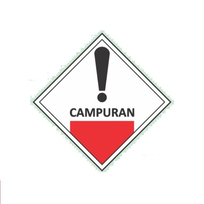 Jual Sign Akrilik Campuran Limbah B3 Hazmat Ukuran 20x20cm Dan 25x25cm ...