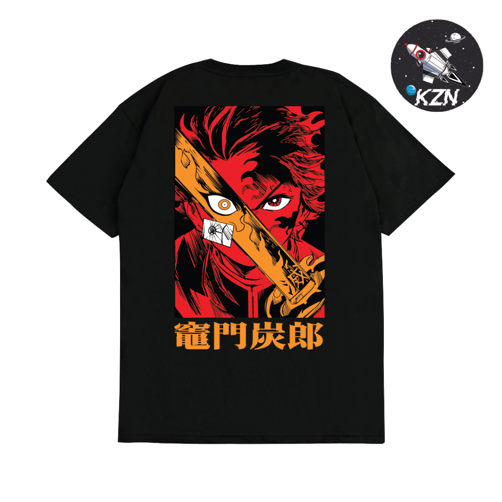 Jual Tshirt Baju Kaos Anime Demon Slayer Kimetsu No Yaiba Tanjiro Shopee Indonesia