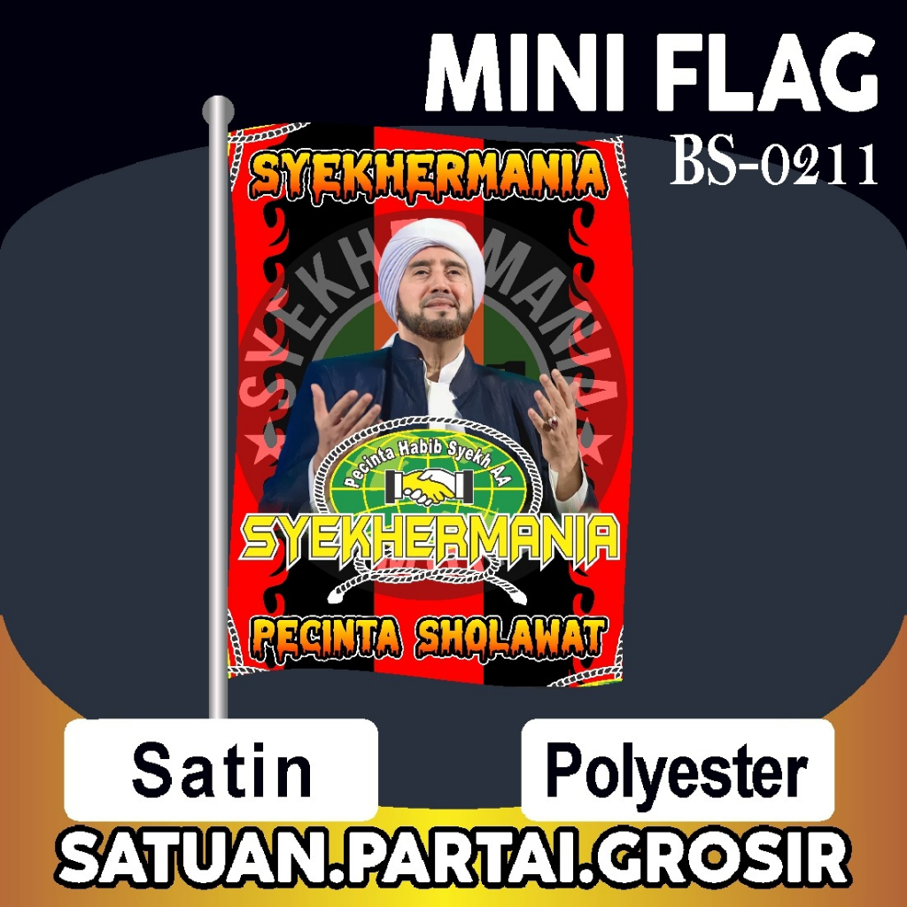 Jual Bendera Syekhermania Pecinta Sholawat Community Lengkap | Shopee ...