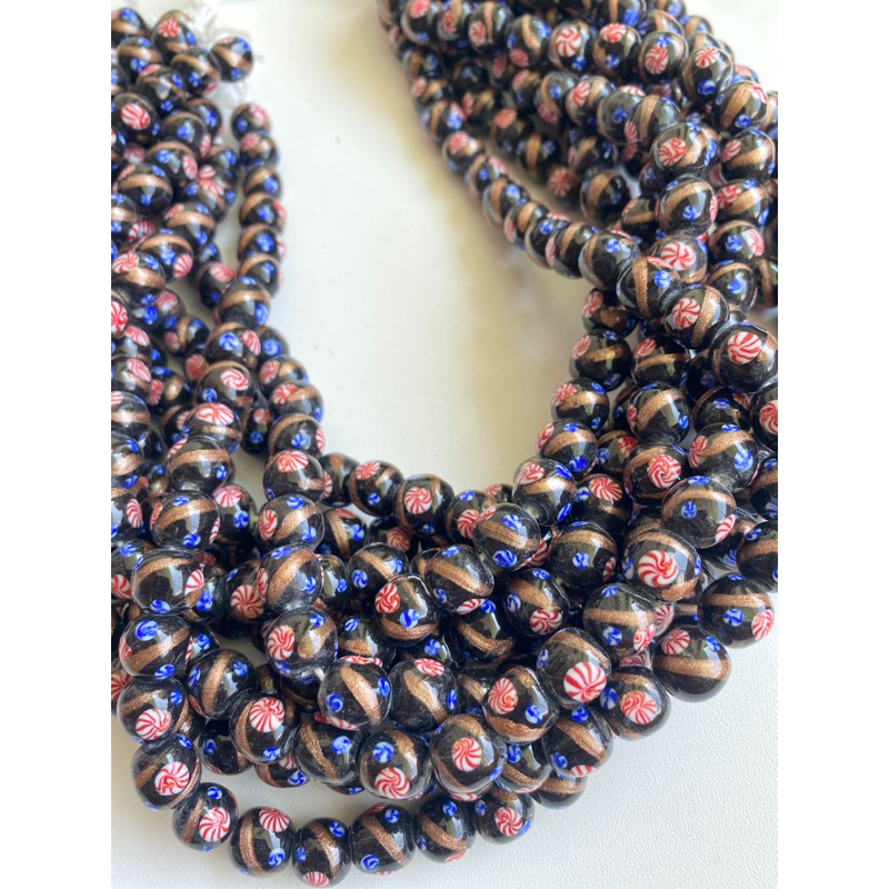 Jual Manik alai / manik alai emas/sarawak beads/ handmade glass