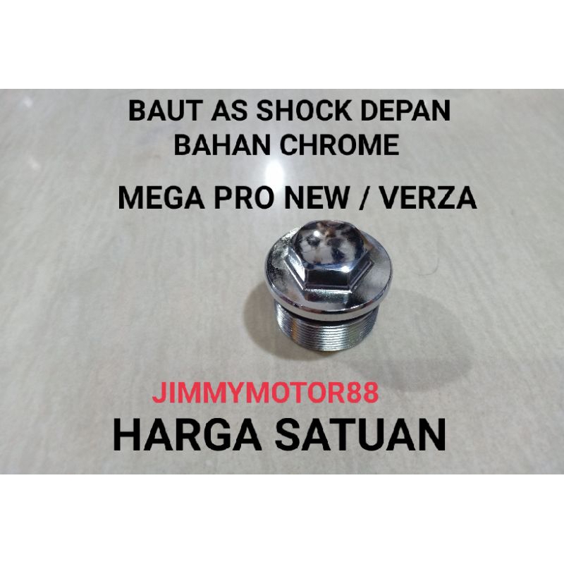 Jual Baut Tutup As Shock Sok Skok Depan Honda Mega Pro New Verza Bahan Chrome Shopee Indonesia