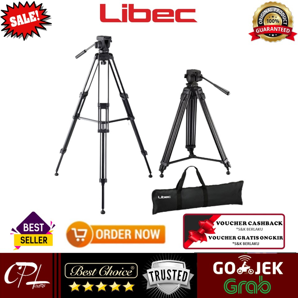 Jual Libec 650ex Tripod System With Mid Level Spreader 65mm Ball